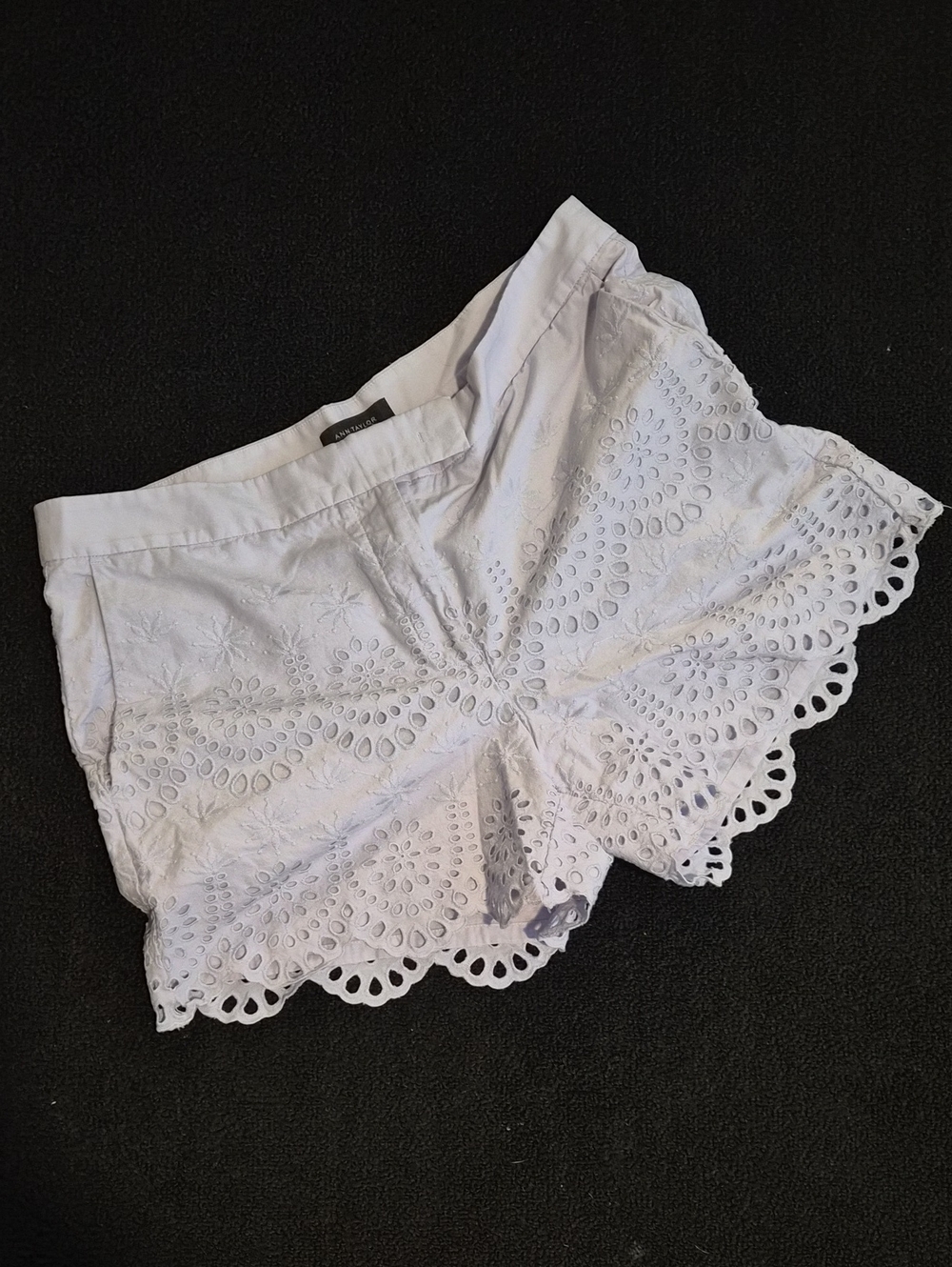 Lavender Eyelet Shorts